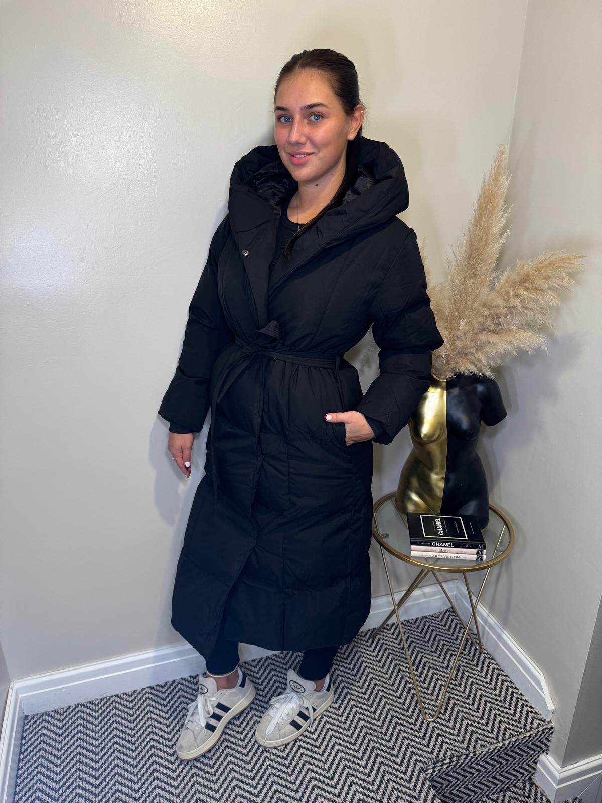 ‘Lottie’ Quilted Coat With Hood