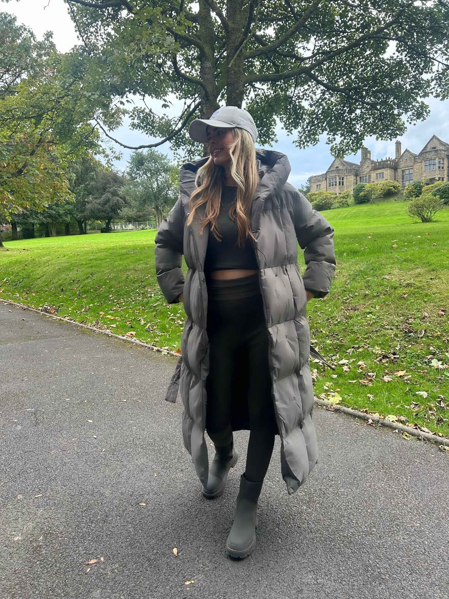 ‘Lottie’ Quilted Coat With Hood