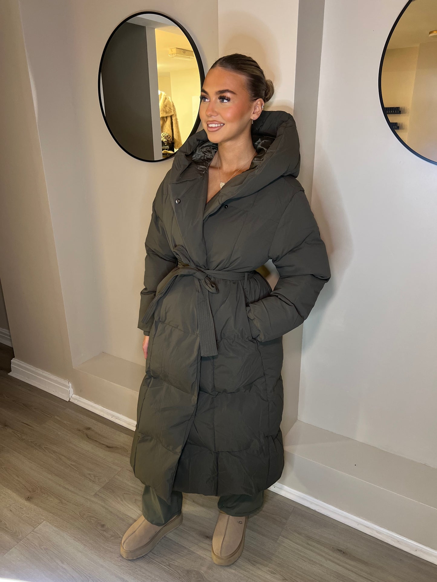 ‘Lottie’ Quilted Coat With Hood