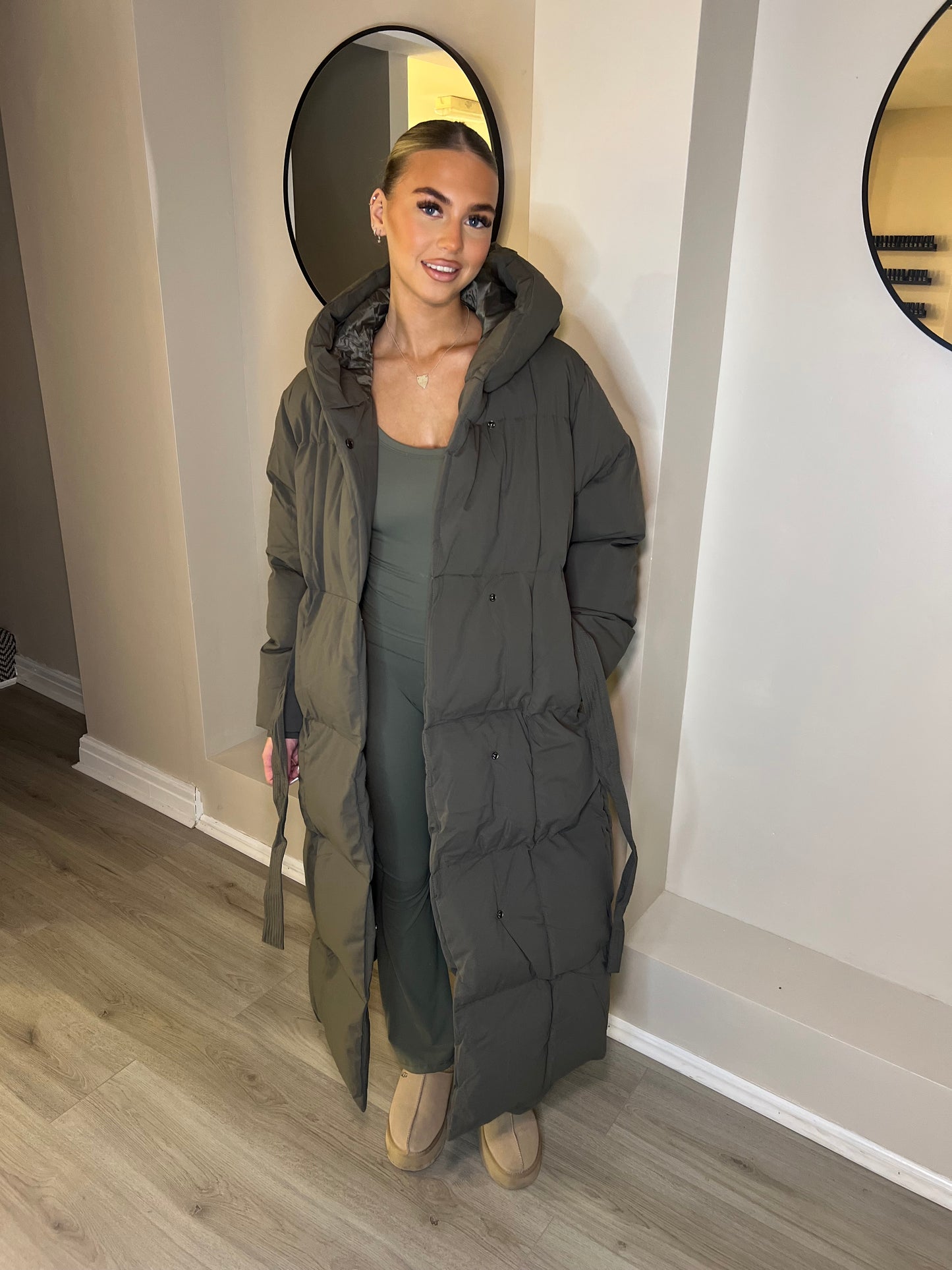 ‘Lottie’ Quilted Coat With Hood