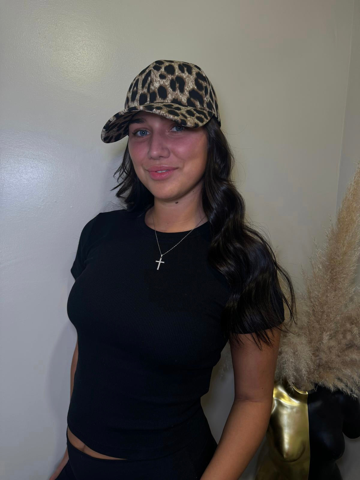 ‘Leo’ leopard print cap